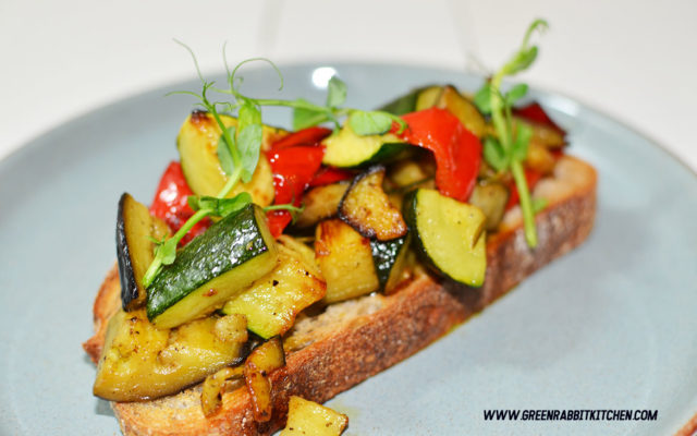 Vegan Roasted Vegetable Sourdough Bruschetta 05