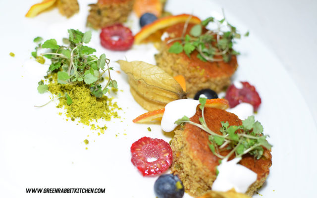 Vegan Orange Olive Oil and Pistachio Cake 7